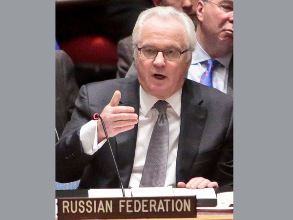 UN Russian Ambassador makes a point 
