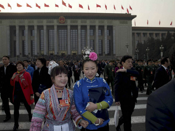 Delegates in China for a session