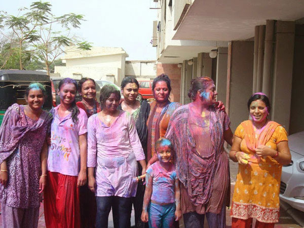Holi celebration in India