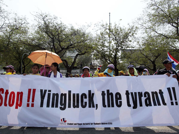 Thailand witnesses anti-government protests