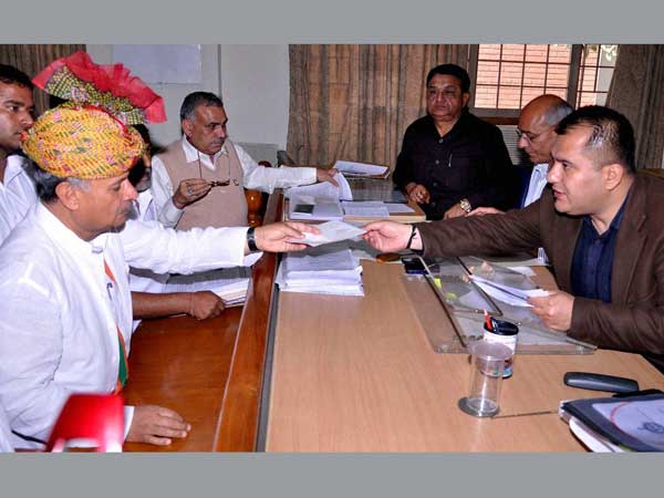Rao Inderjit Singh files his nomination
