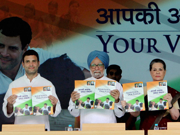 Releasing the party's election manifesto titled 