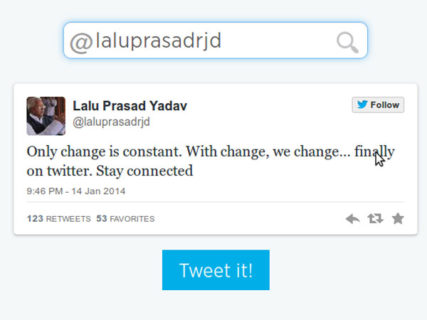 Lalu Prasad came out of jail recently after being convicted in fodder scam.