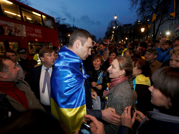 Ukraine's MP Vitali Klitschko, leader of the UDAR 