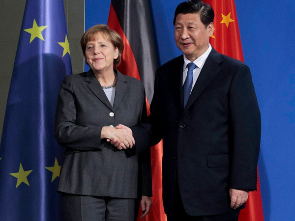 Merkel meets Jinping