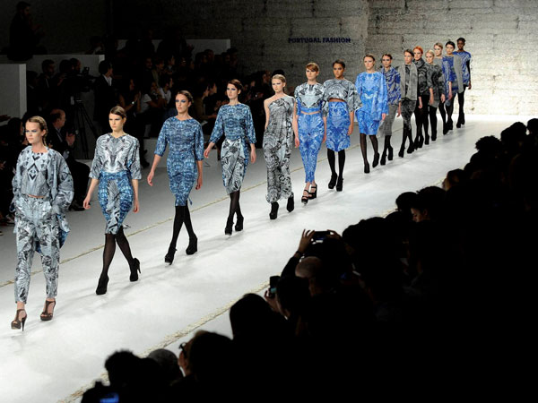 Models strutting their stuff 