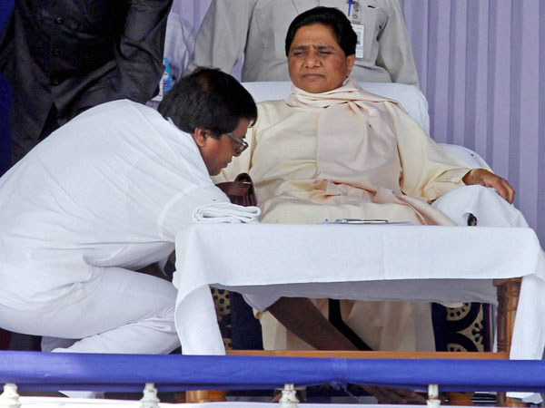 Mayawati during her party workers convention