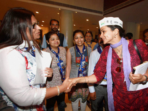 Gul Panag and BSP candidate Janat Jaha