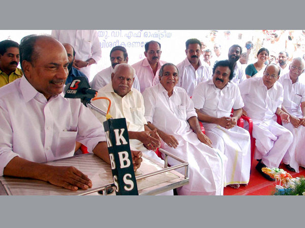 Defense Minister A K Antony during an election campaign