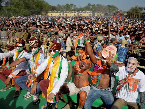 Narendra Modi's election rally in Nawada
