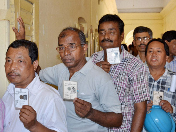 A polling station in Agartala