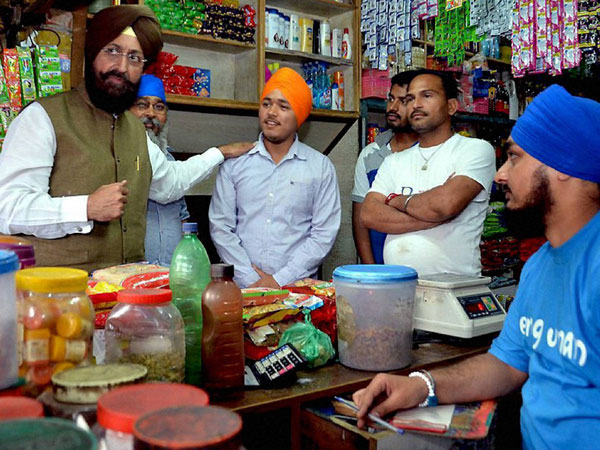 Partap Singh Bajwa during the Lok Sabha election campaign
