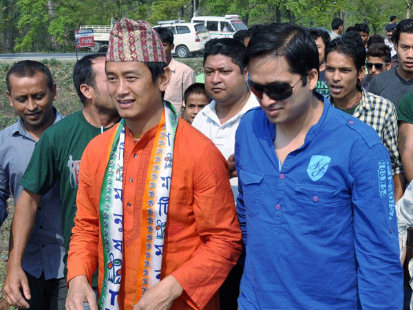 Baichung Bhutia during his election campaign