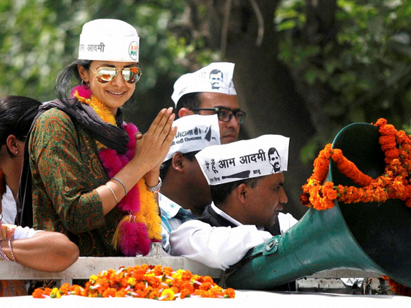 Gul Panag during her election campaign