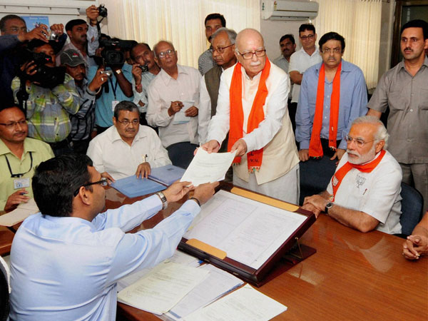 BJP candidate from Gandhinagar L K Advani