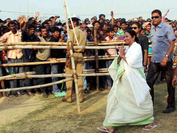 WB CM and TMC supremo Mamata Banerjee during an election campaign WB CM and TMC supremo Mamata Banerjee during an election campaign