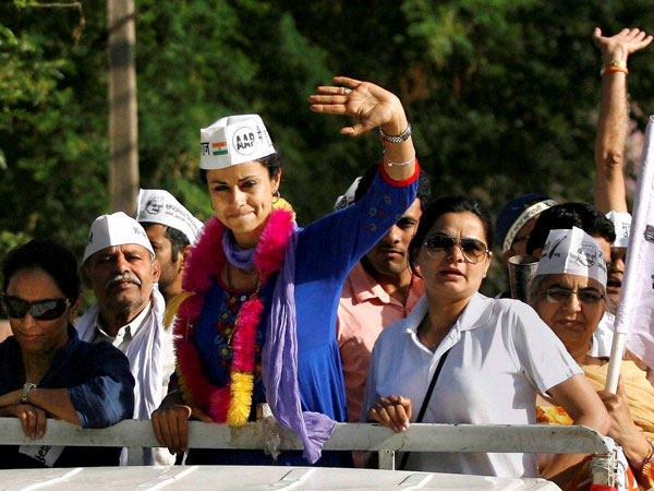 Gul Panag during her election campaign Gul Panag during her election campaign