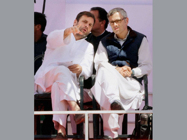 Rahul Gandhi with Jammu and Kashmir Chief Minister Omar Abdullah Rahul Gandhi with Jammu and Kashmir Chief Minister Omar Abdullah