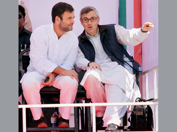 Rahul Gandhi with Jammu and Kashmir Chief Minister Omar Abdullah Rahul Gandhi with Jammu and Kashmir Chief Minister Omar Abdullah