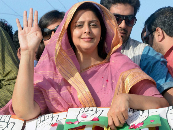 Nagma campaigns for party candidate Sanjay Kapoor