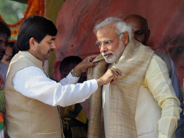 Narendra Modi at election campaign rally in Bhagalpur
