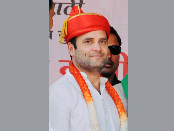 Rahul Gandhi during an election campaign rally in Pune
