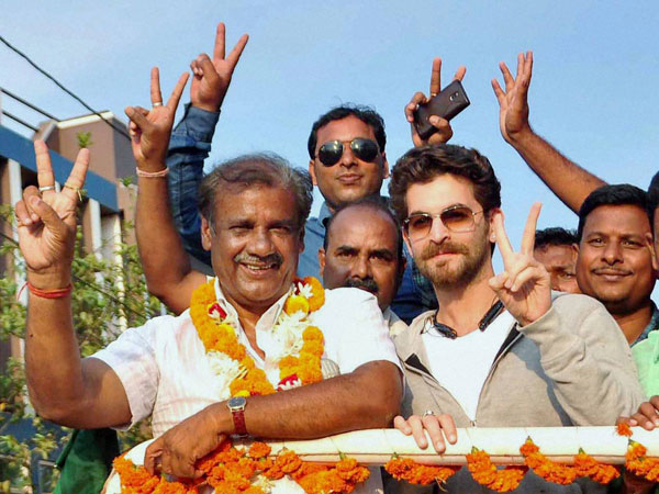 Bollywood actor Niel Nitin Mukesh campaigns