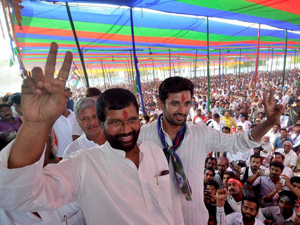 Ramvilas Paswan and party's candidate from Jamui