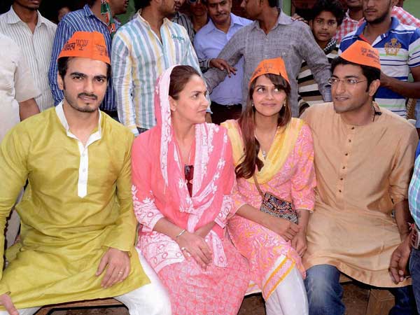 Bharat & Vaibhav during a road show