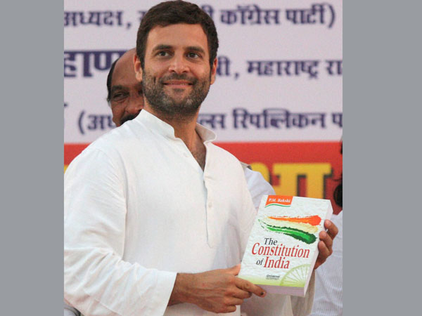 Rahul Gandhi during a election Rally in Mumbai 