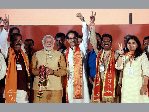 Narendra Modi and Shiv sena President Uddhav Thackeray