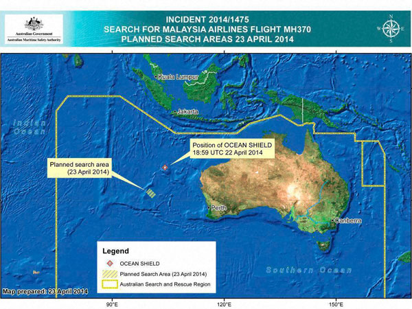 Debris of MH 370 still not found
