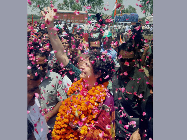 Priyanka Vadra during her election campaign