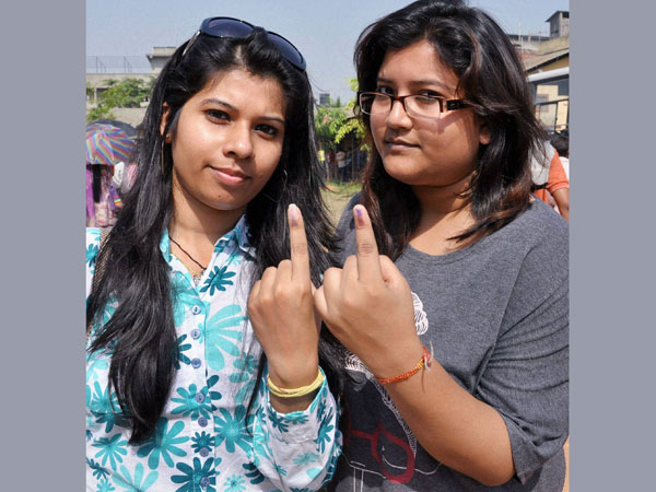 Young Girls shows inked fingers