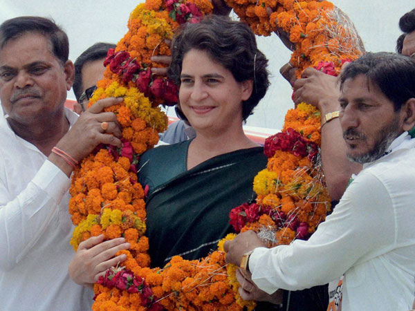 Priyanka Vadra during an election campaign