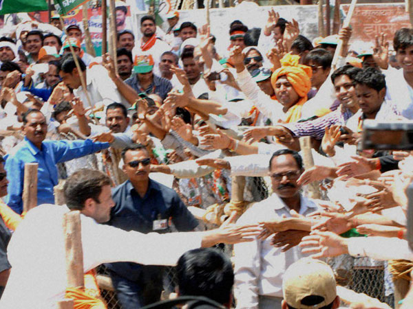 Rahul Gandhi meets supporters