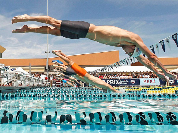 MIchael Phelps in action