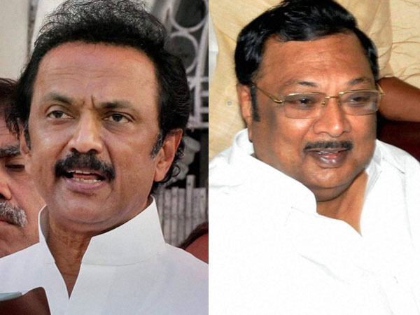 MK Stalin and MK Alagiri