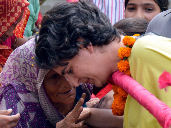Priyanka Vadra during an election campaign