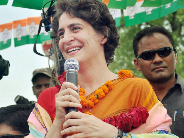 Priyanka Vadra during an election campaign