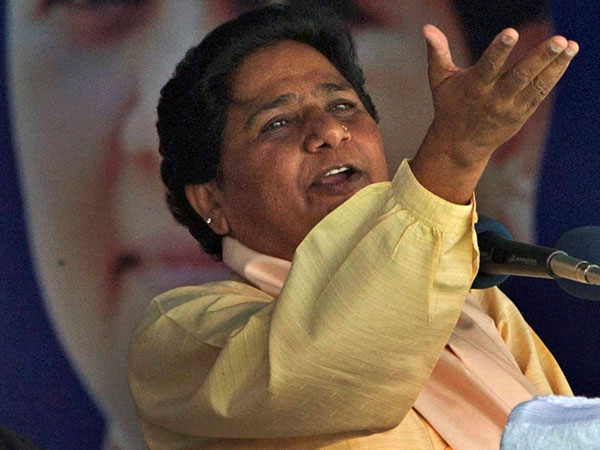 BSP supremo Mayawati addressing at an election campaign