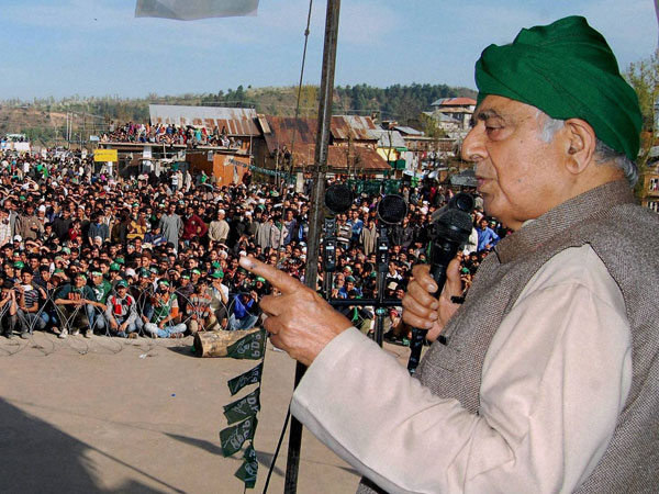 Mufti Mohd Syed addressing an election rally