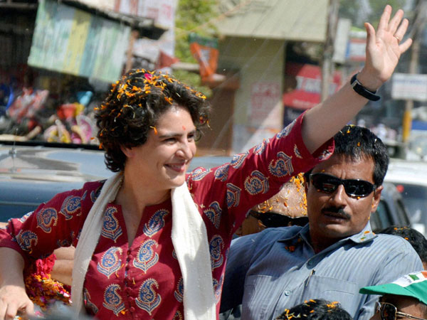 Priyanka Vadra during an election campaign