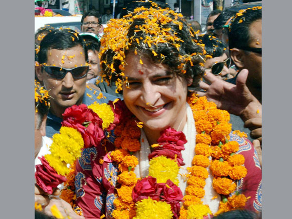 Priyanka Vadra during an election campaign