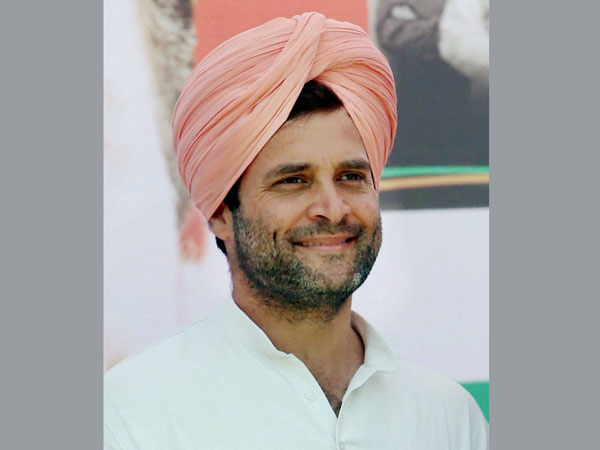 Rahul Gandhi at an election rally at Faridkot