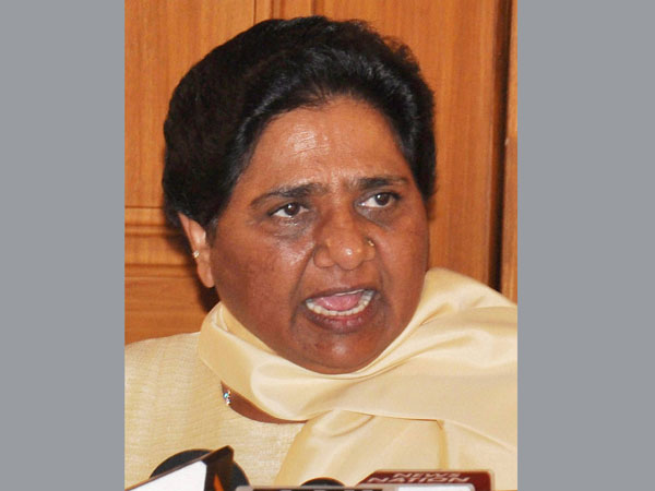 BSP supremo Mayawati addresses a press conference