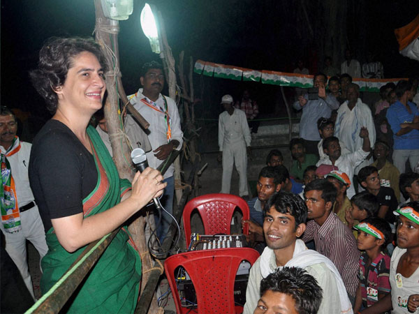 Priyanka Vadra during an election campaign