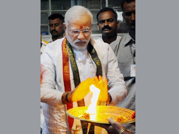 (Pics) Will Tirupati 'darshan' win Modi the PM seat?