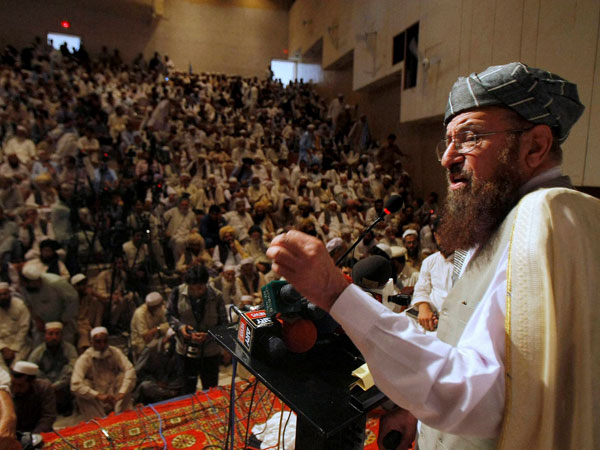 Samiul Haq addresses tribal leaders Samiul Haq addresses tribal leaders