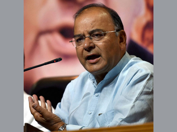 Arun Jaitley addresses a press conference in New Delhi